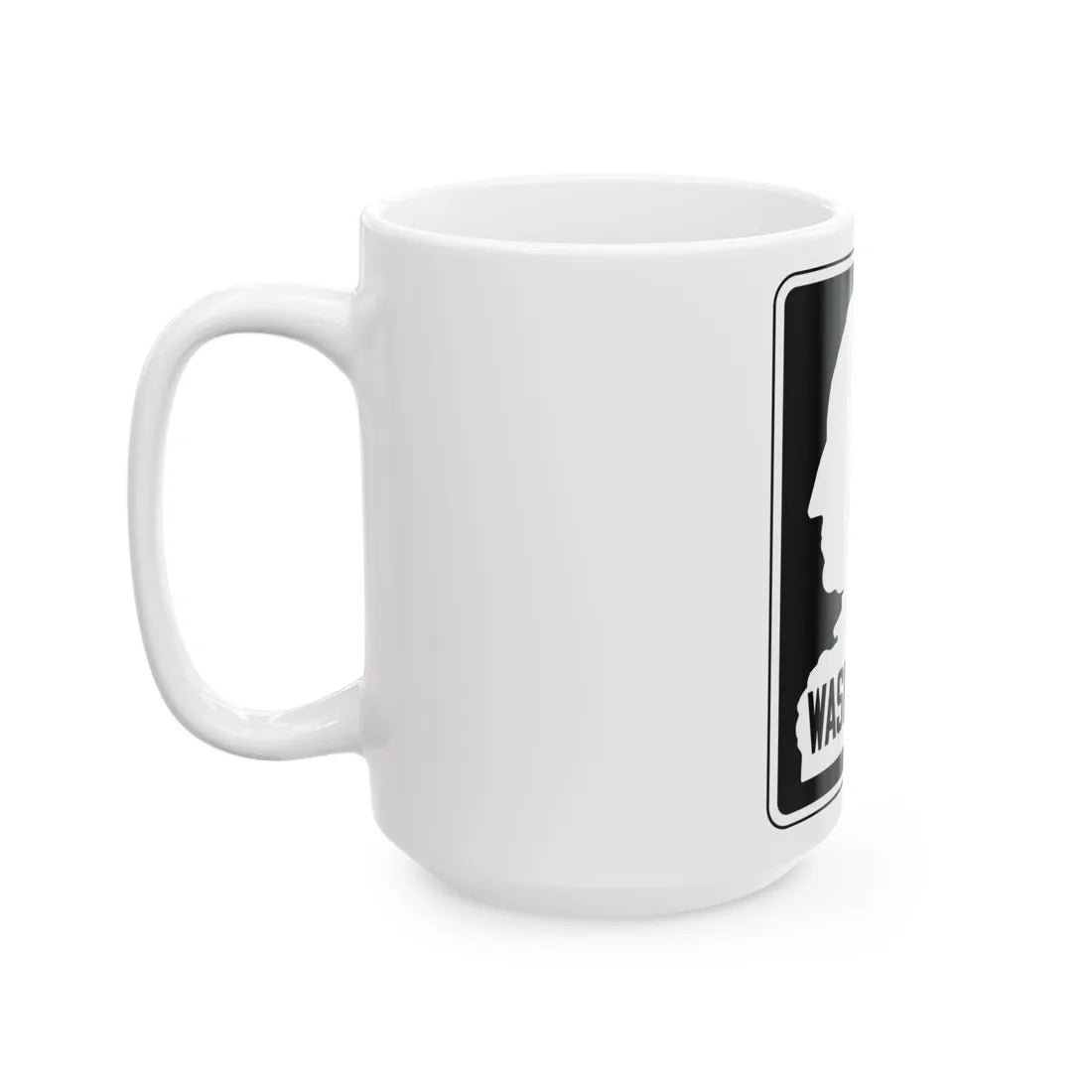 WA-SSH1-I (Washington) (Road Sign) White Coffee Mug - Go Mug Yourself
