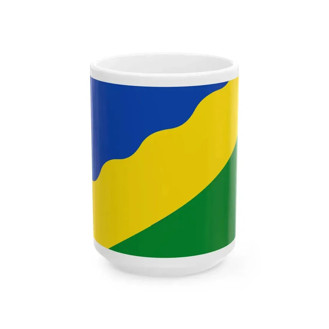 Waadhoeke vlag (Netherlands) White Coffee Mug 15oz - Go Mug Yourself