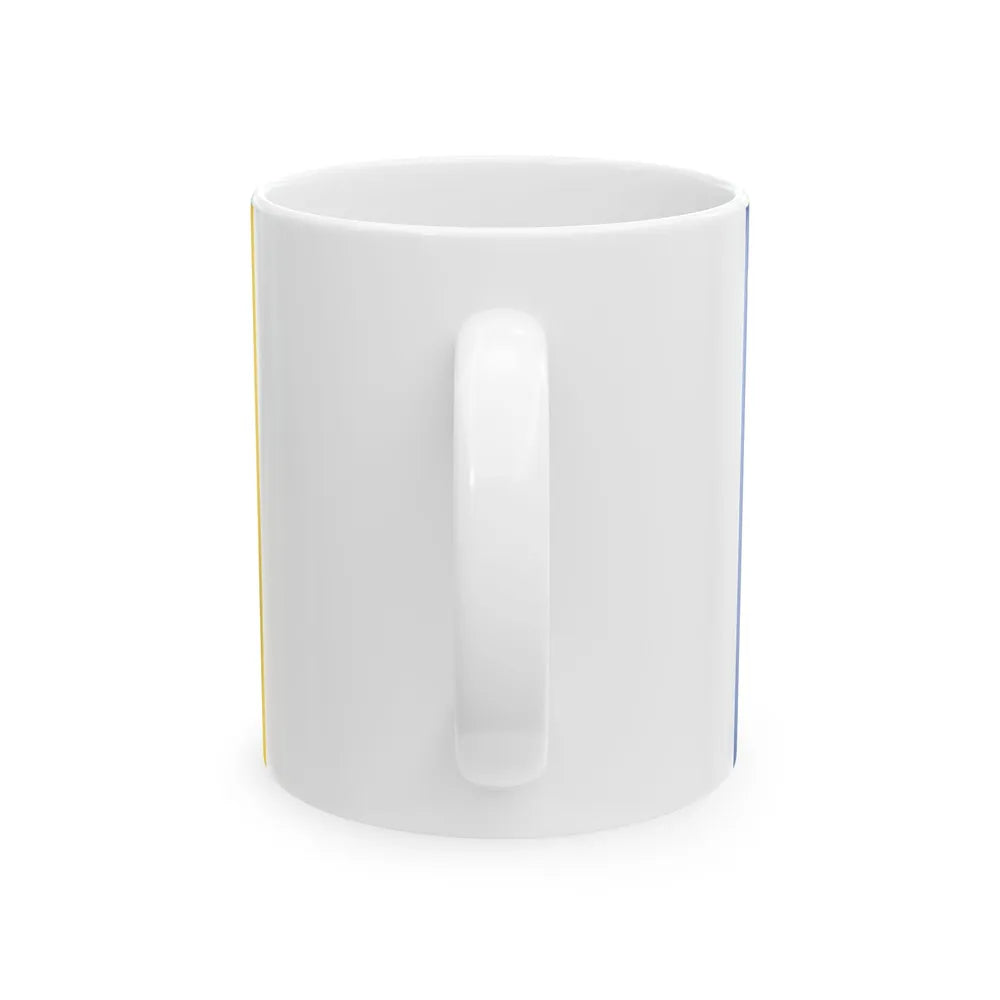 Waasmunster vlag (Belgium) White Coffee Mug - Go Mug Yourself