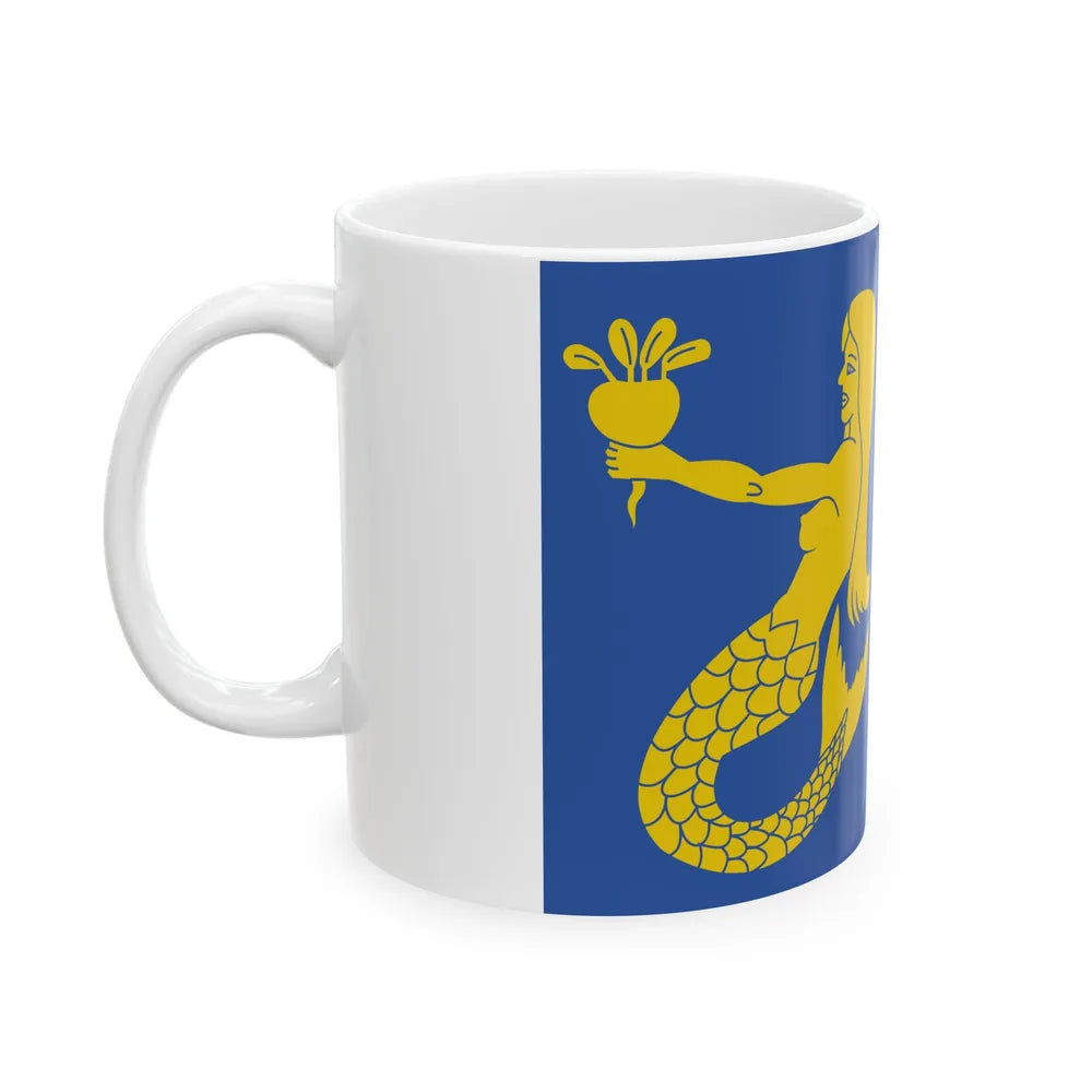 Waasmunster vlag (Belgium) White Coffee Mug - Go Mug Yourself
