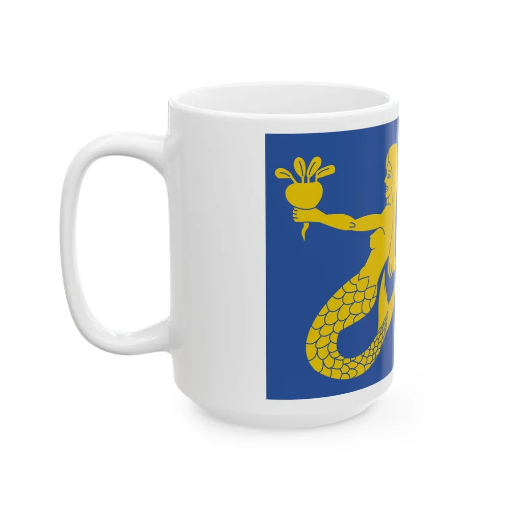 Waasmunster vlag (Belgium) White Coffee Mug - Go Mug Yourself