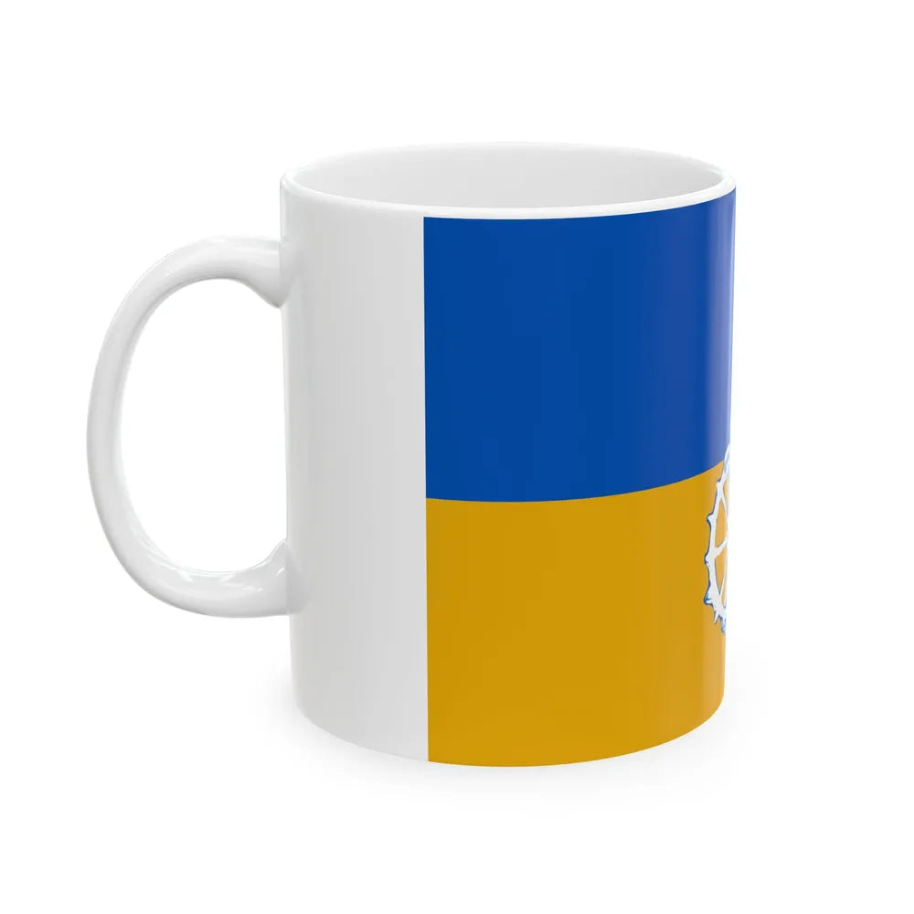 Wachtebeke vlag (Belgium) White Coffee Mug - Go Mug Yourself