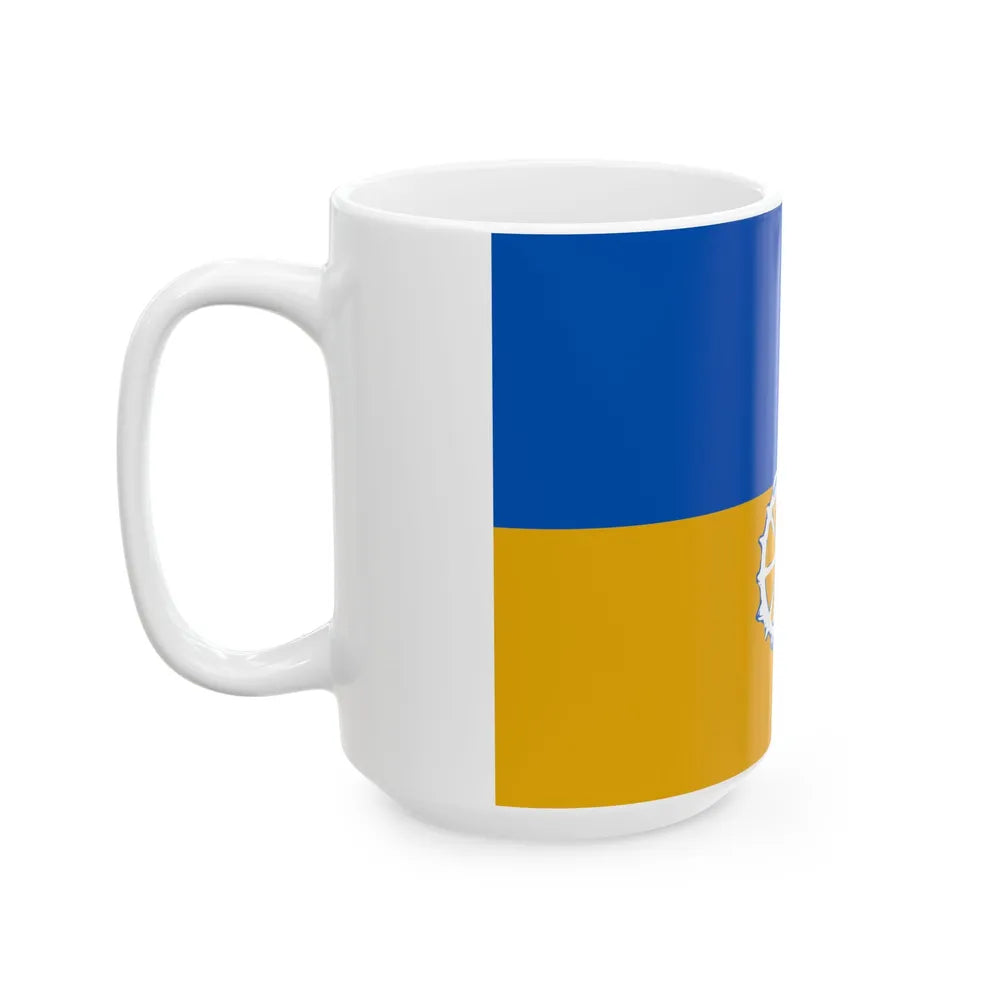 Wachtebeke vlag (Belgium) White Coffee Mug - Go Mug Yourself