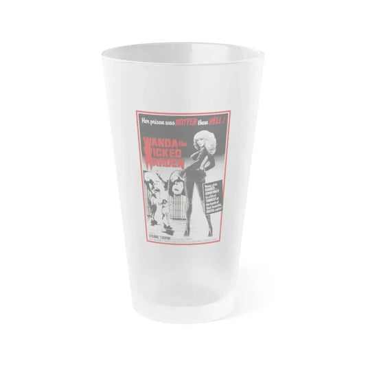 WANDA THE WICKED WARDEN (ILSA THE WICKED WARDEN) 1977 Movie Poster - Frosted Pint Glass 16oz 16oz Frosted - Go Mug Yourself