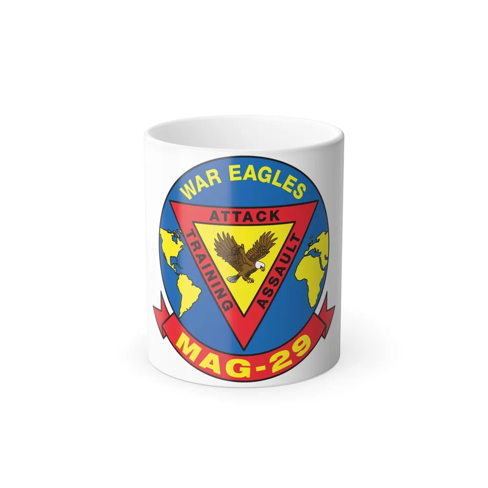 War Eagle MAG 29 (USMC) Color Changing Mug 11oz-11oz-Go Mug Yourself