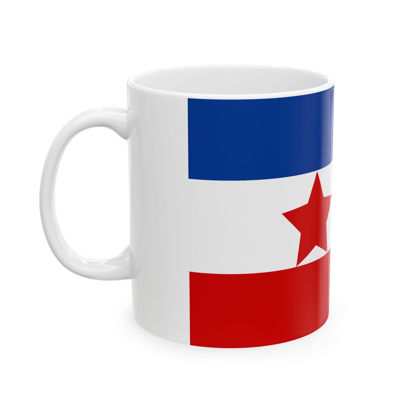 War Ensign of DF Yugoslavia 1942 (Croatia) White Coffee Mug-Go Mug Yourself