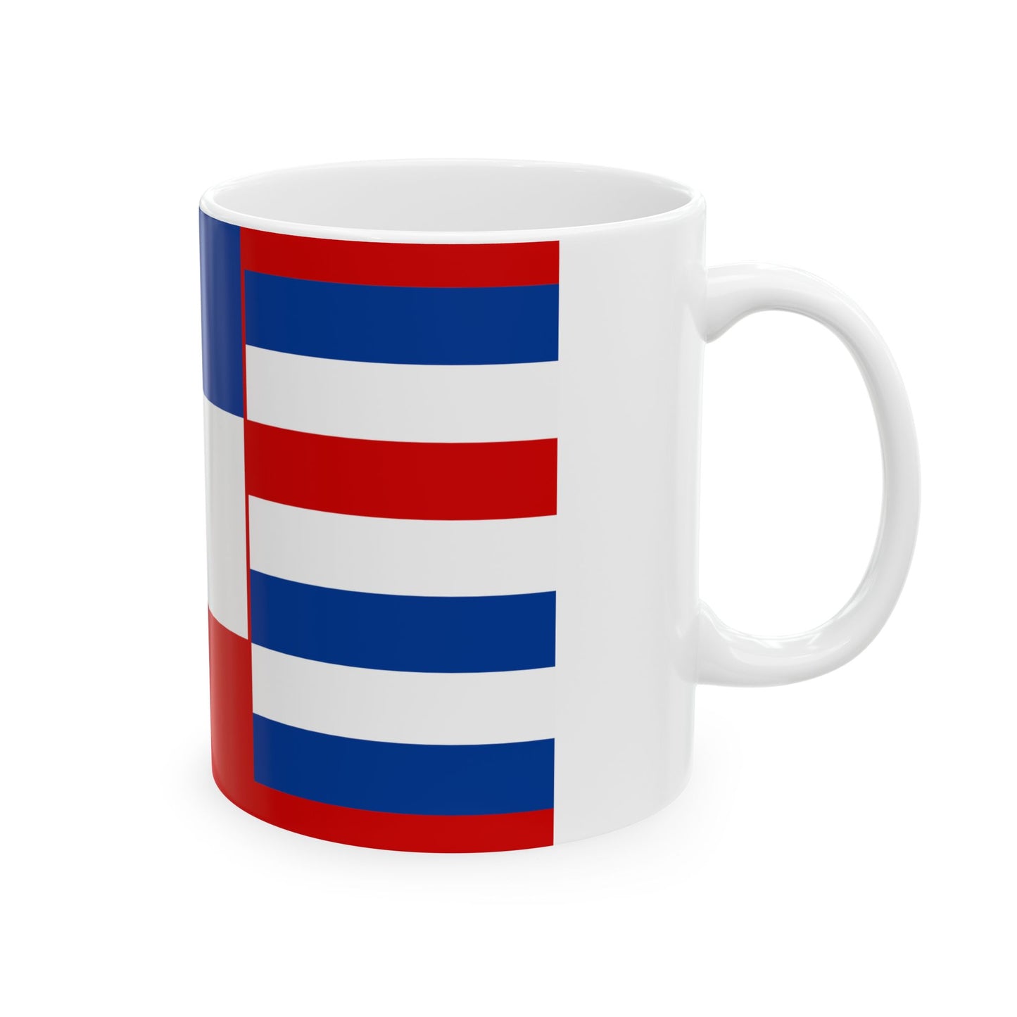 War Ensign of DF Yugoslavia 1942 (Croatia) White Coffee Mug-Go Mug Yourself