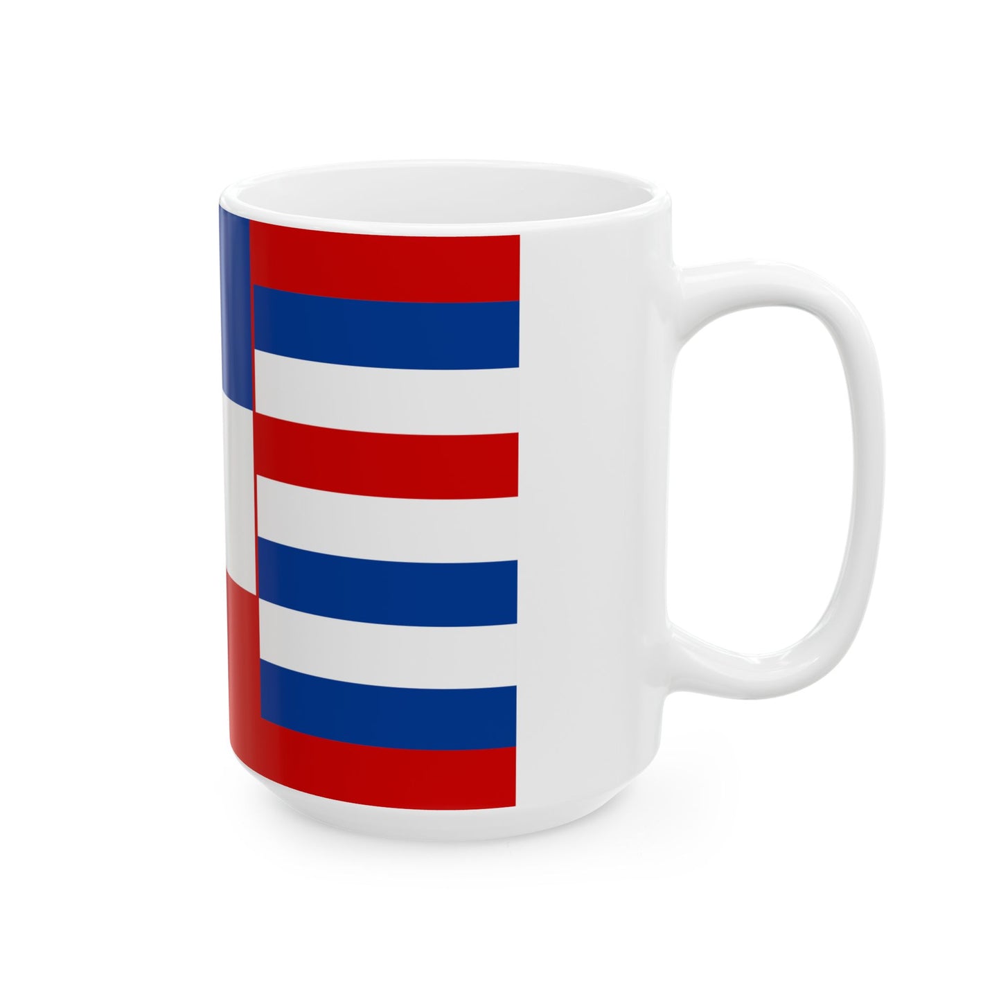 War Ensign of DF Yugoslavia 1942 (Croatia) White Coffee Mug-Go Mug Yourself