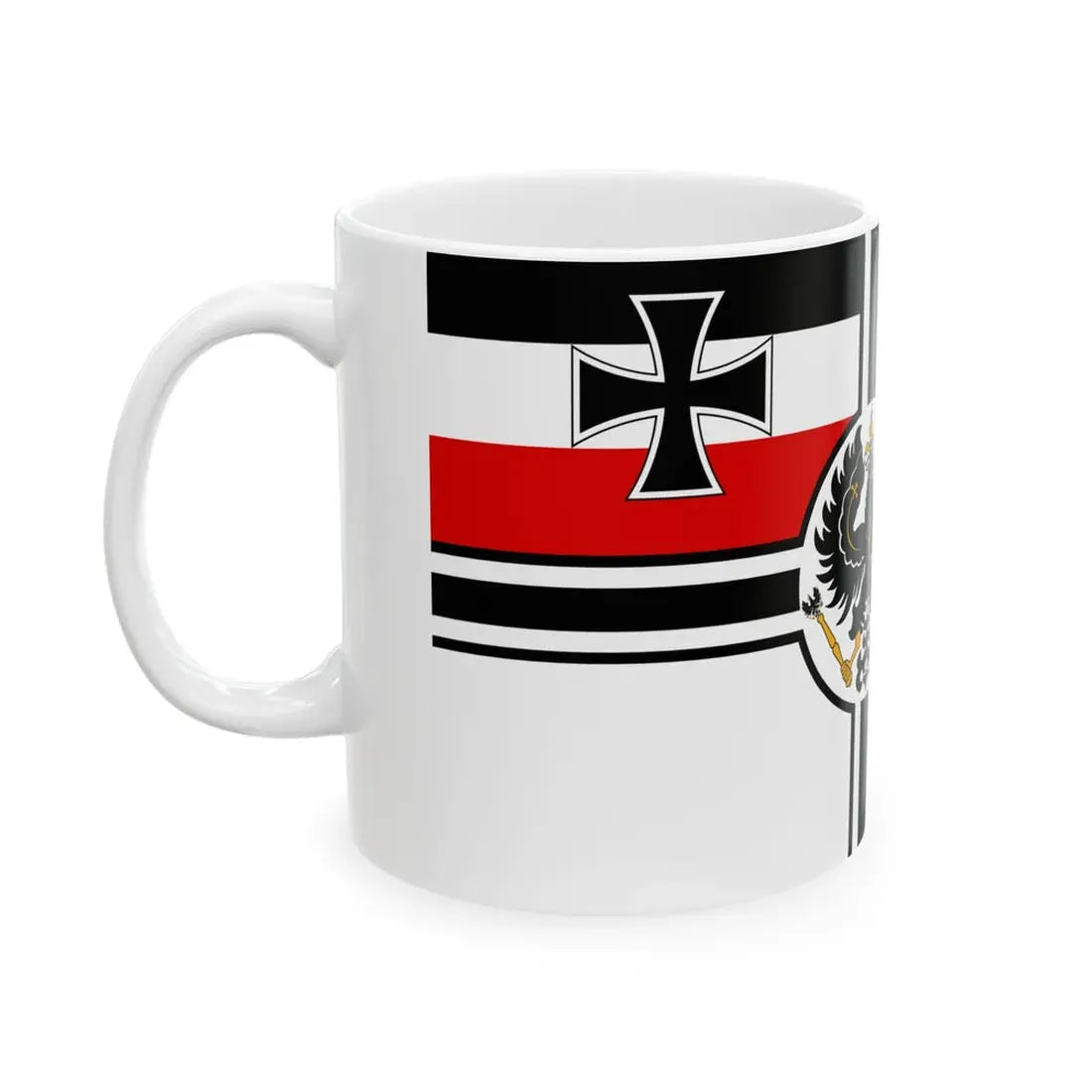 War Ensign of Germany 1867-1892 (Germany) White Coffee Mug - Go Mug Yourself