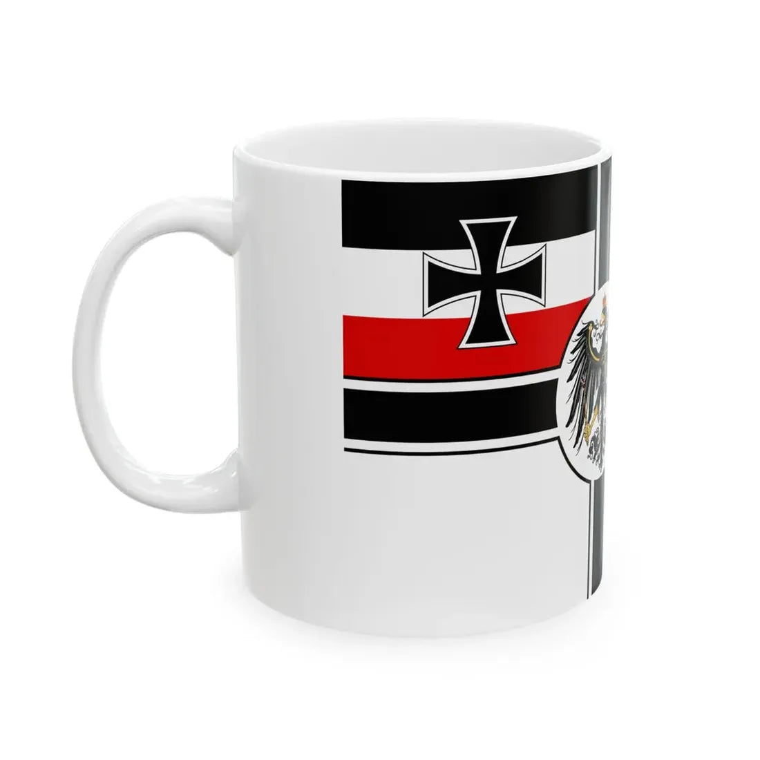 War Ensign of Germany 1892-1903 (Germany) White Coffee Mug - Go Mug Yourself