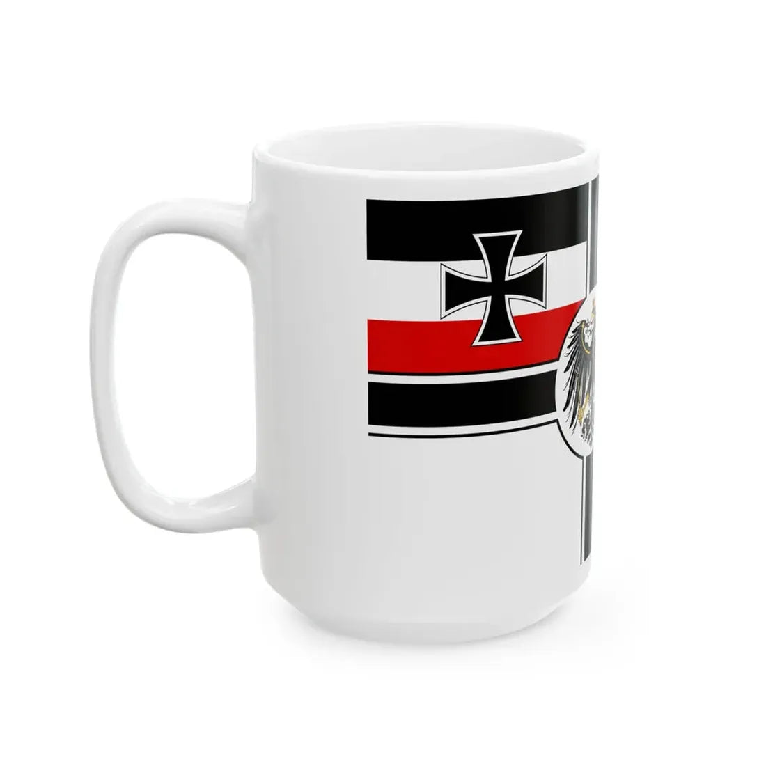War Ensign of Germany 1892-1903 (Germany) White Coffee Mug - Go Mug Yourself