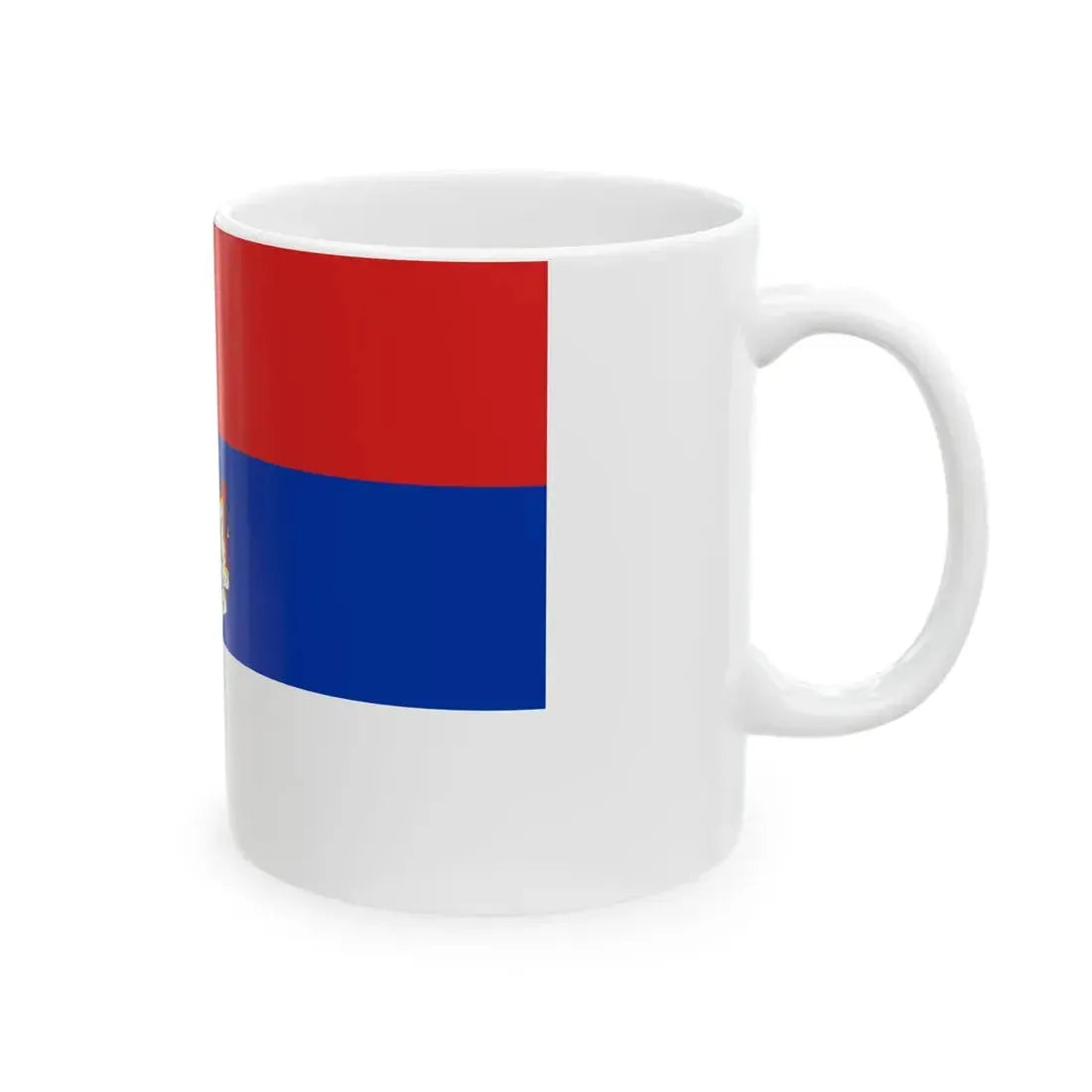 War Ensign of Serbia 1838 (Serbia) White Coffee Mug - Go Mug Yourself