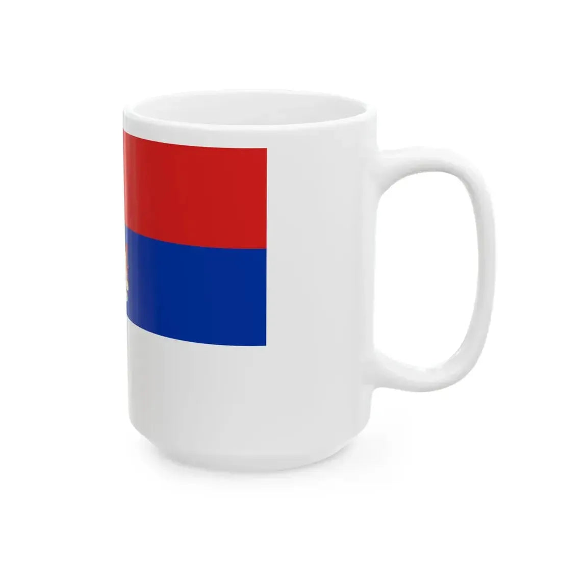 War Ensign of Serbia 1838 (Serbia) White Coffee Mug - Go Mug Yourself
