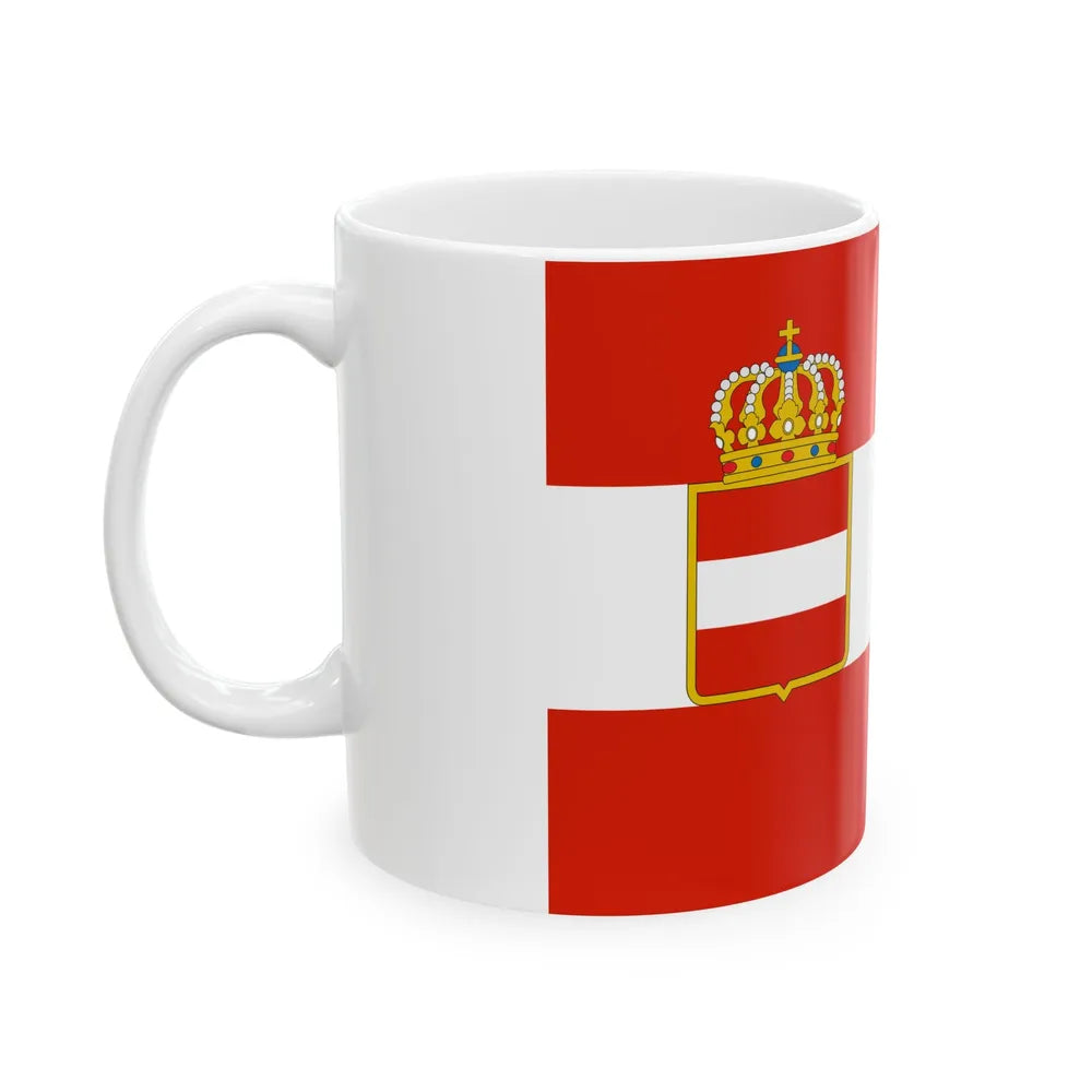 War flag of Austria-Hungary 1915-1918 (Austria) White Coffee Mug - Go Mug Yourself