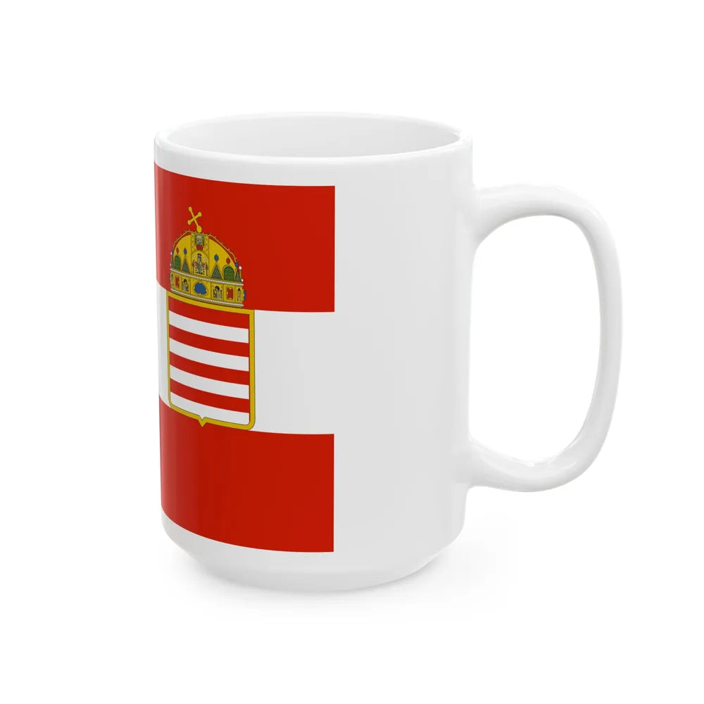 War flag of Austria-Hungary 1915-1918 (Austria) White Coffee Mug - Go Mug Yourself