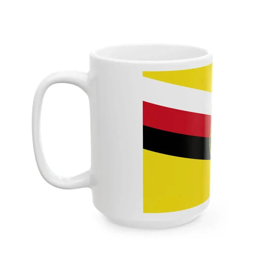 War Flag of Brunei (Brunei) White Coffee Mug - Go Mug Yourself