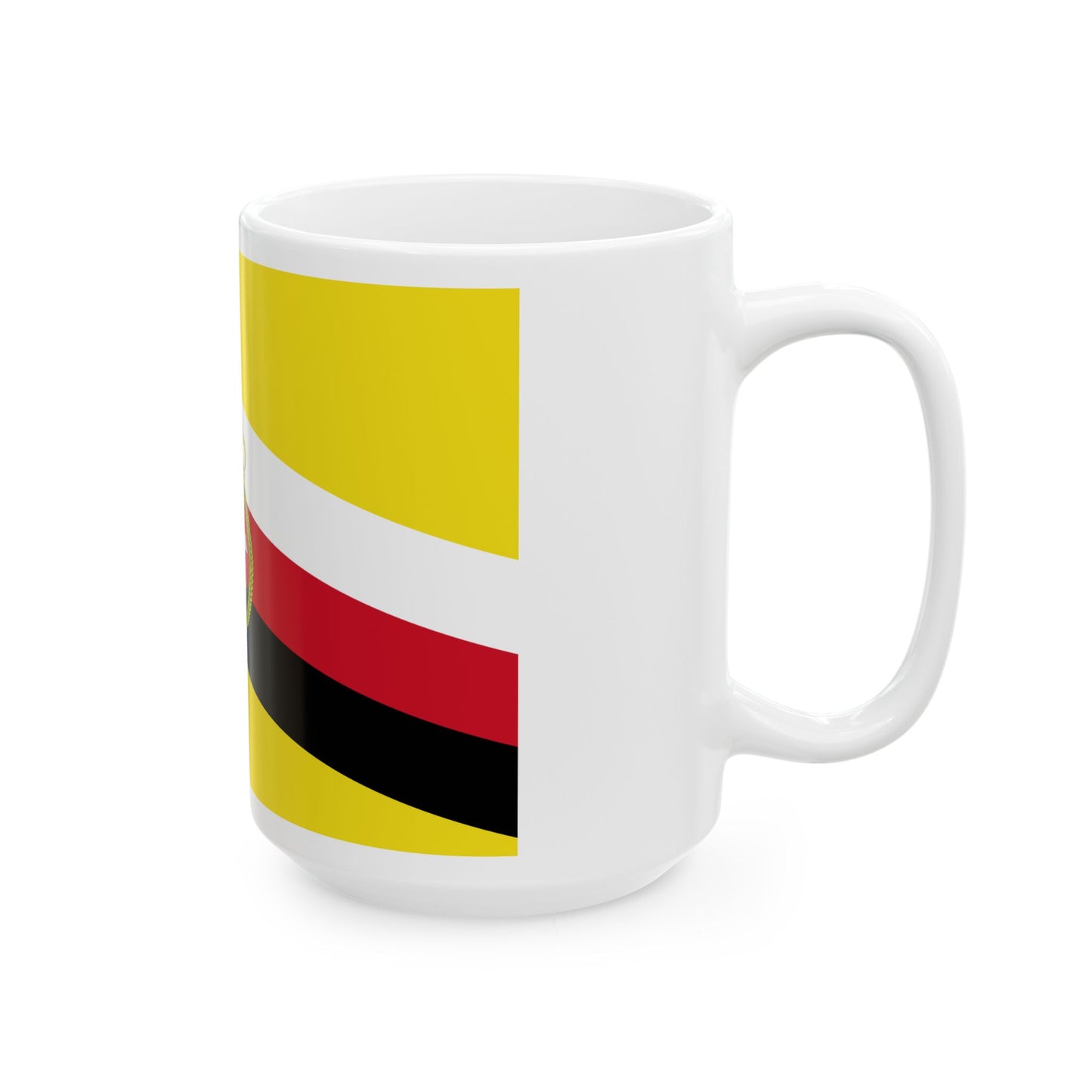 War Flag of Brunei (Brunei) White Coffee Mug-Go Mug Yourself