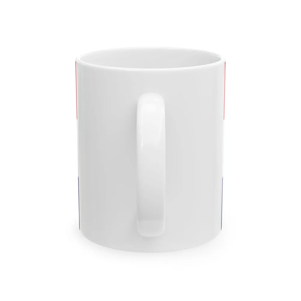 War flag of Croatia 1941-1945 (Croatia) White Coffee Mug - Go Mug Yourself