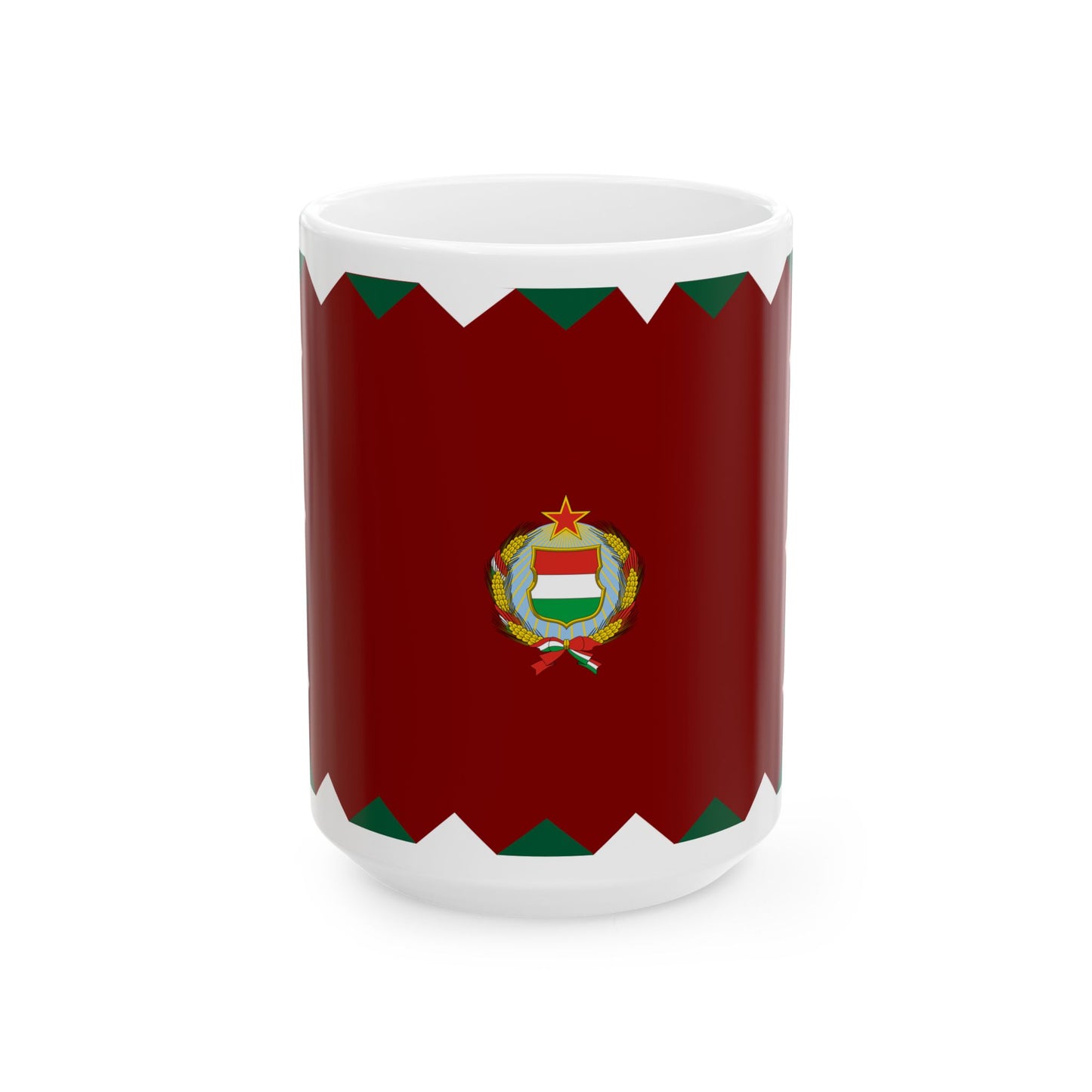 War Flag of Hungary 1957-89 (Hungary) White Coffee Mug-15oz-Go Mug Yourself