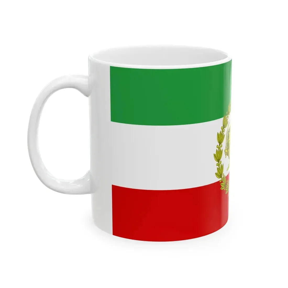 War flag of Iran 1979-1980 (Iran) White Coffee Mug - Go Mug Yourself