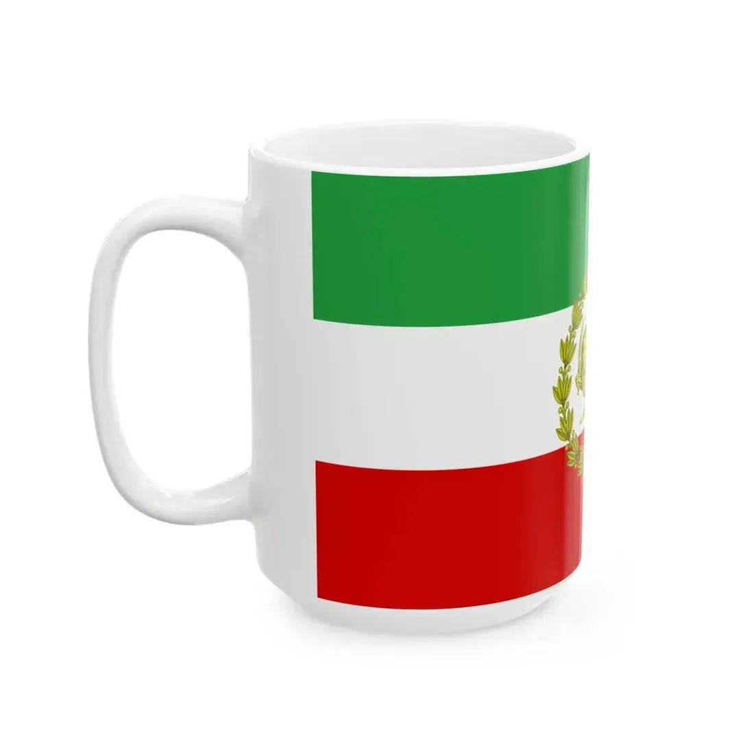 War flag of Iran 1979-1980 (Iran) White Coffee Mug - Go Mug Yourself