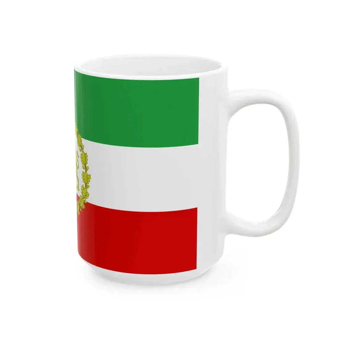 War flag of Iran 1979-1980 (Iran) White Coffee Mug - Go Mug Yourself