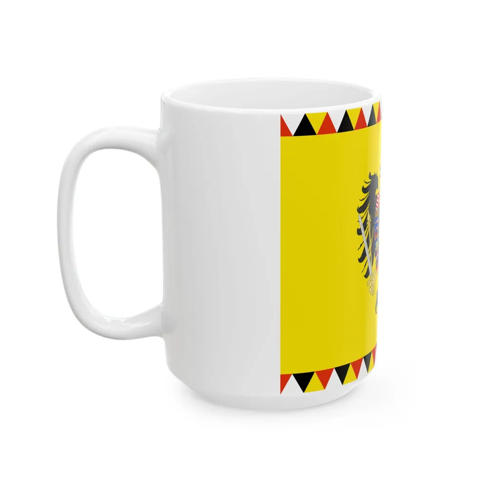 War flag of the Habsburg Empire variant (Austria) White Coffee Mug - Go Mug Yourself