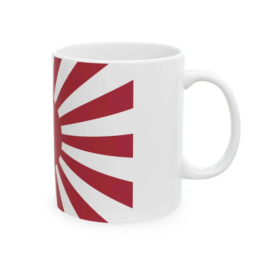 War flag of the Imperial Japanese Army 1868-1945 (Japan) White Coffee Mug - Go Mug Yourself