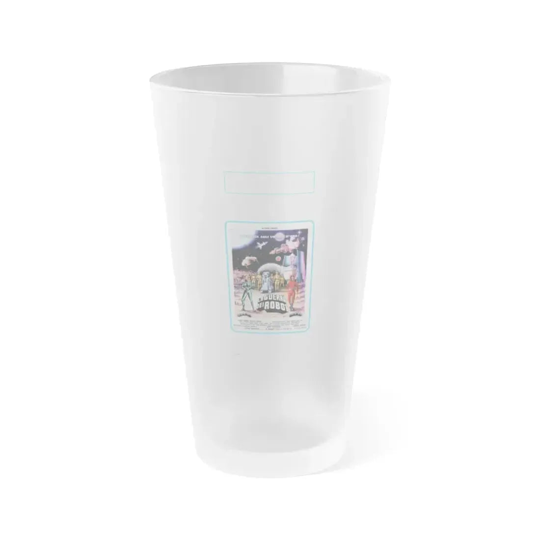 WAR OF THE ROBOTS 1978 Movie Poster - Frosted Pint Glass 16oz 16oz Frosted - Go Mug Yourself