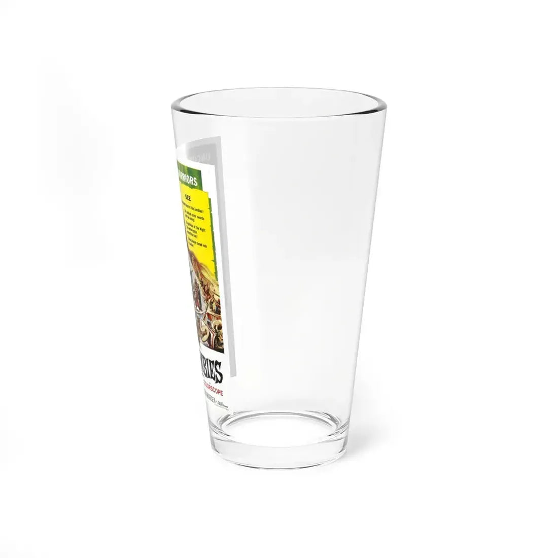 WAR OF THE ZOMBIES (ROME AGAINST ROME) 1964 Movie Poster - Pint Glass 16oz - Go Mug Yourself