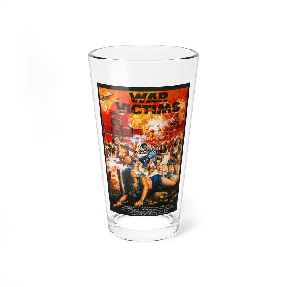WAR VICTIMS 1983 Movie Poster - Pint Glass 16oz-16oz-Go Mug Yourself