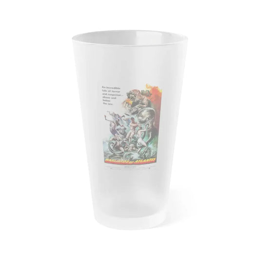 WARLORDS OF ATLANTIS 1978 Movie Poster - Frosted Pint Glass 16oz 16oz Frosted - Go Mug Yourself