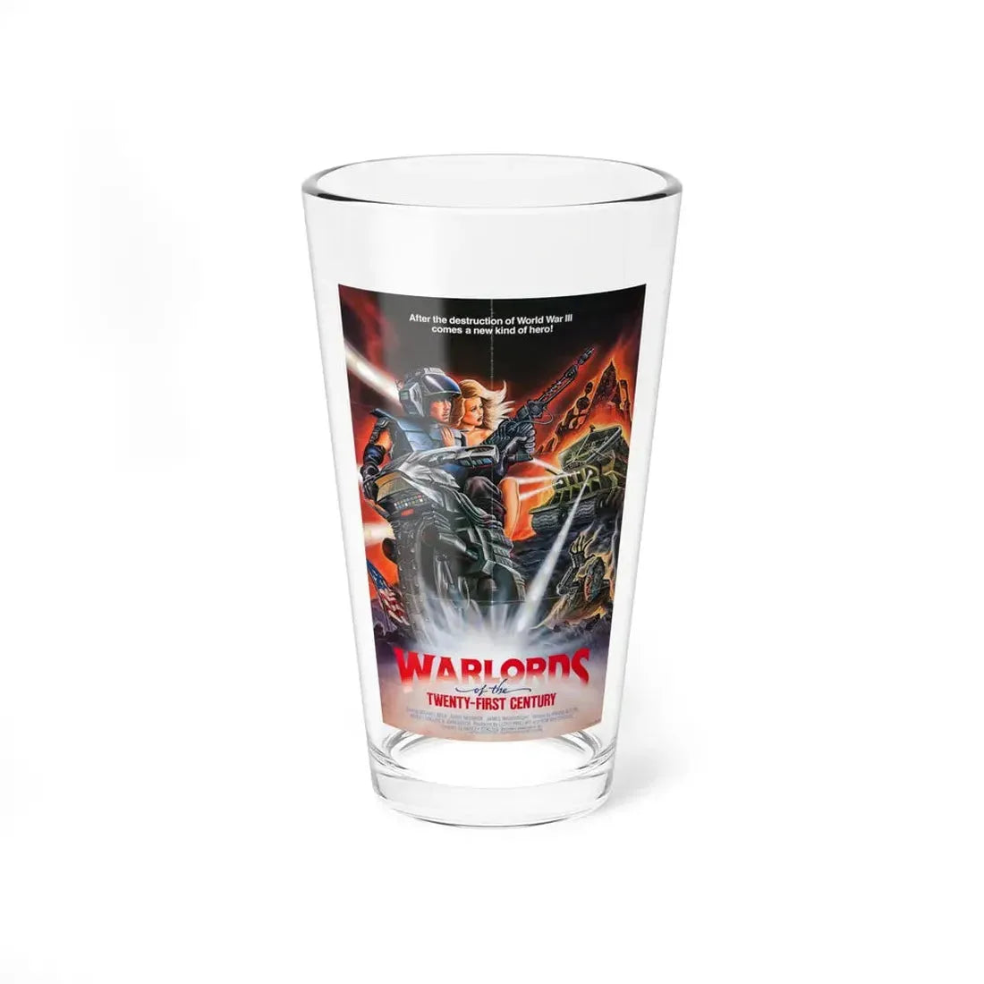 WARLORDS OF THE 21ST CENTURY (BATTLETRUCK) 1982 Movie Poster - Pint Glass 16oz 16oz - Go Mug Yourself