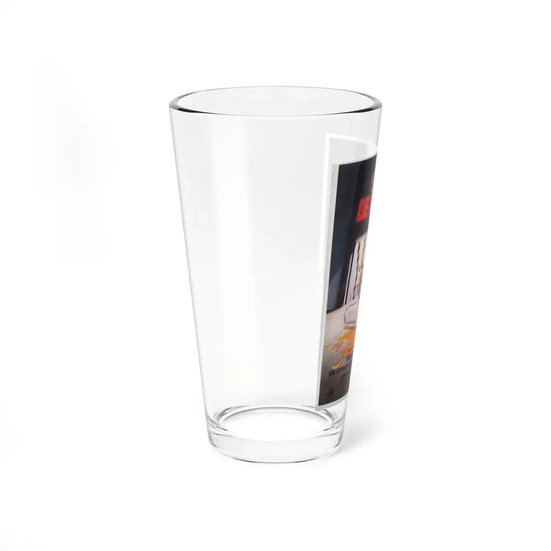 WARNING SIGN (SPANISH) 1985 Movie Poster - Pint Glass 16oz - Go Mug Yourself