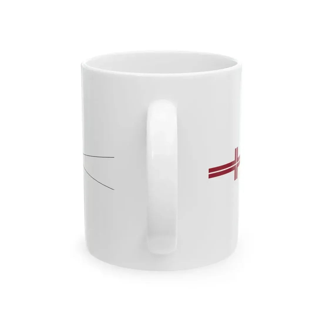 Warship Pennant of Latvia (Latvia) White Coffee Mug - Go Mug Yourself