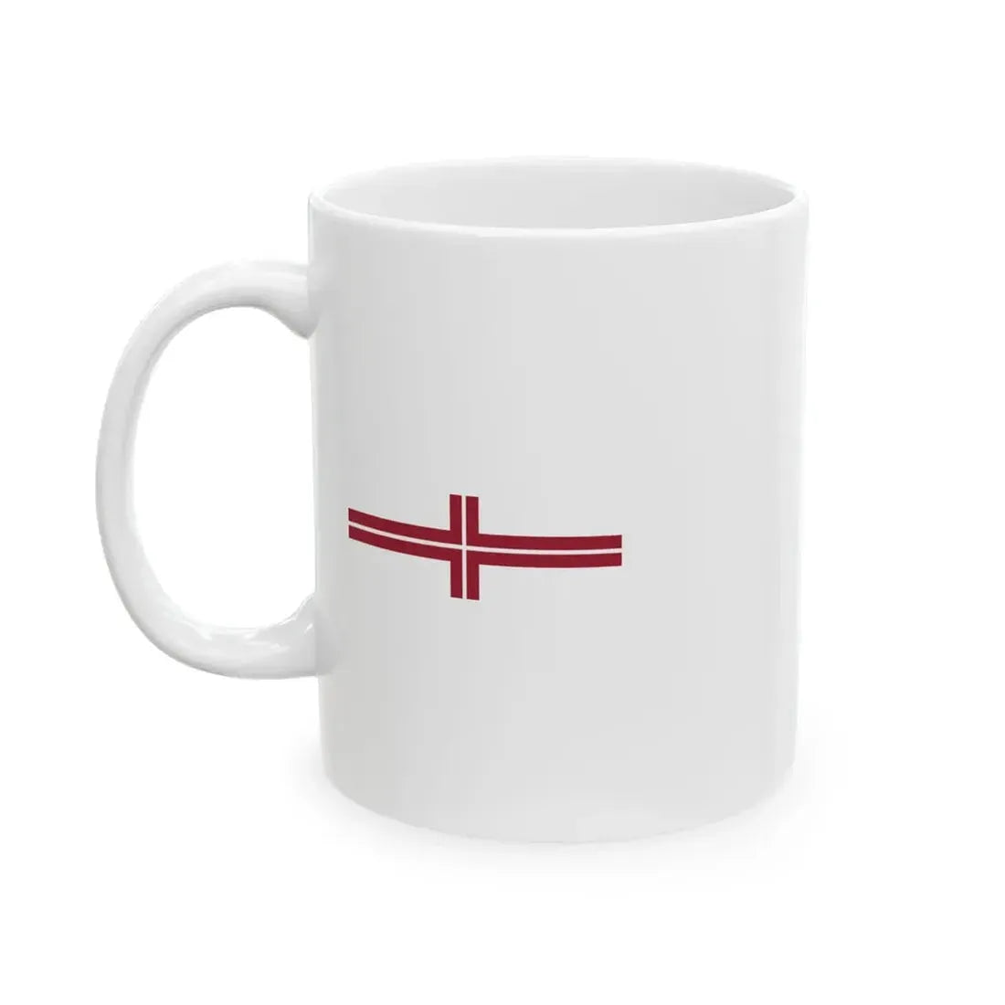 Warship Pennant of Latvia (Latvia) White Coffee Mug - Go Mug Yourself