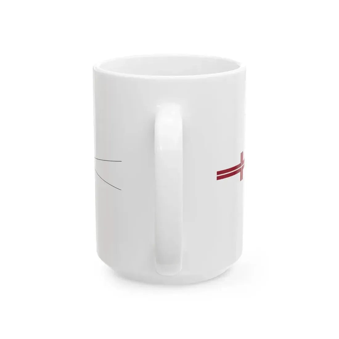Warship Pennant of Latvia (Latvia) White Coffee Mug - Go Mug Yourself