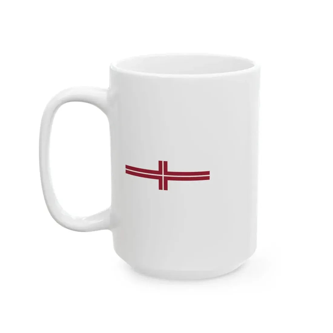 Warship Pennant of Latvia (Latvia) White Coffee Mug - Go Mug Yourself