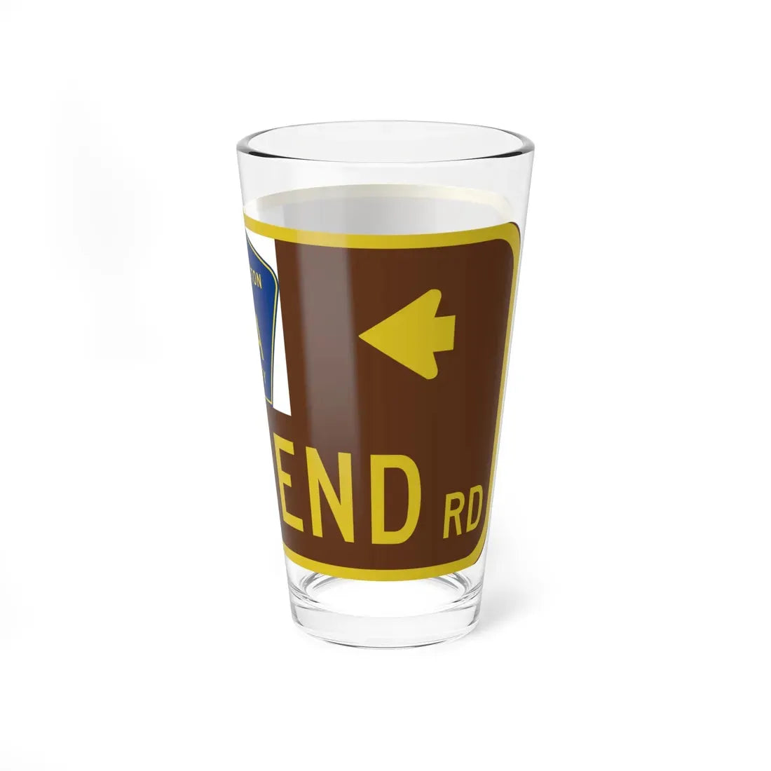 Washington County 6A NY blade sign (New York) (Road Sign) Pint Glass 16oz - Go Mug Yourself
