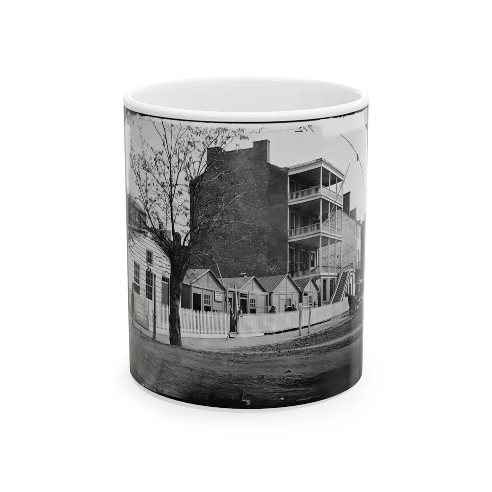 Washington, D.C. Buildings Of The Sanitary Commission Home Lodge For Invalid Soldiers, North Capitol Near C St. (U.S. Civil War) White Coffee Mug-11oz-Go Mug Yourself