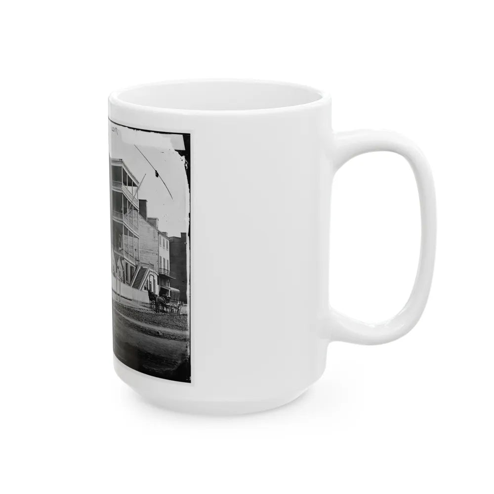 Washington, D.C. Buildings Of The Sanitary Commission Home Lodge For Invalid Soldiers, North Capitol Near C St. (U.S. Civil War) White Coffee Mug-Go Mug Yourself