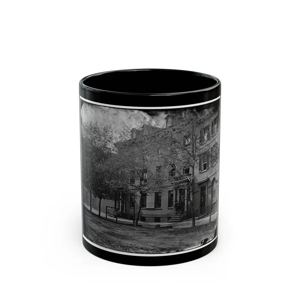 Washington, D.C. Central Office Of The Sanitary Commission, 1333 F Street, N.W. (U.S. Civil War) Black Coffee Mug-11oz-Go Mug Yourself