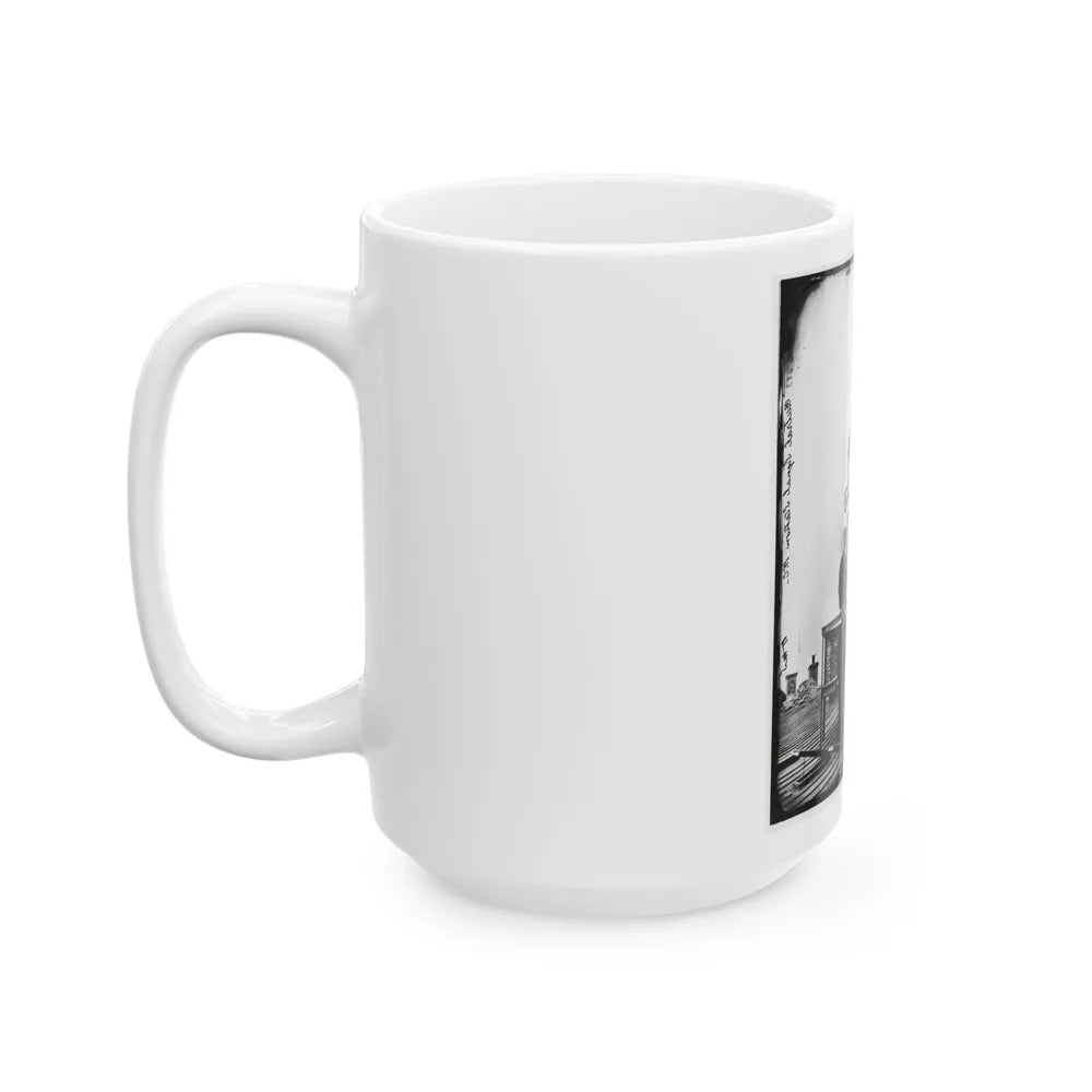 Washington, D.C. Central Signal Station, Winder Building, 17th And E Streets Nw, And Signal Corps Men (U.S. Civil War) White Coffee Mug-Go Mug Yourself