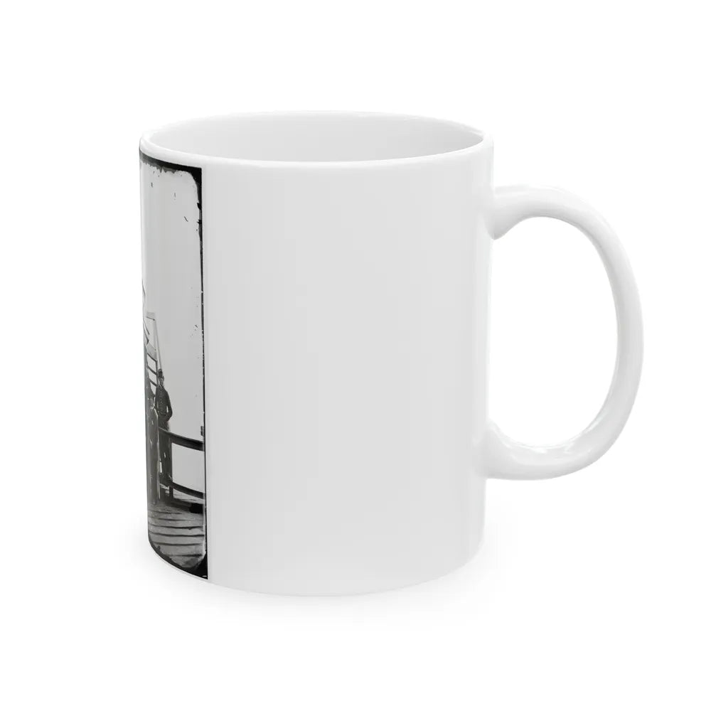 Washington, D.C. Central Signal Station, Winder Building, 17th And E Streets Nw, And Signal Corps Men (U.S. Civil War) White Coffee Mug-Go Mug Yourself