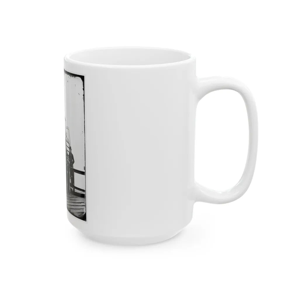 Washington, D.C. Central Signal Station, Winder Building, 17th And E Streets Nw, And Signal Corps Men (U.S. Civil War) White Coffee Mug-Go Mug Yourself
