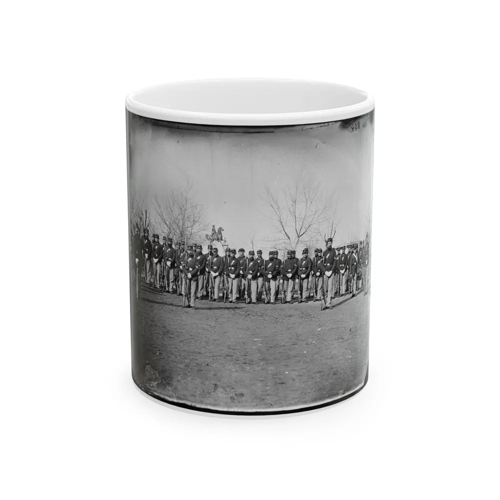 Washington, D.C. Company I, 9th Veteran Reserve Corps, At Washington Circle (U.S. Civil War) White Coffee Mug-11oz-Go Mug Yourself