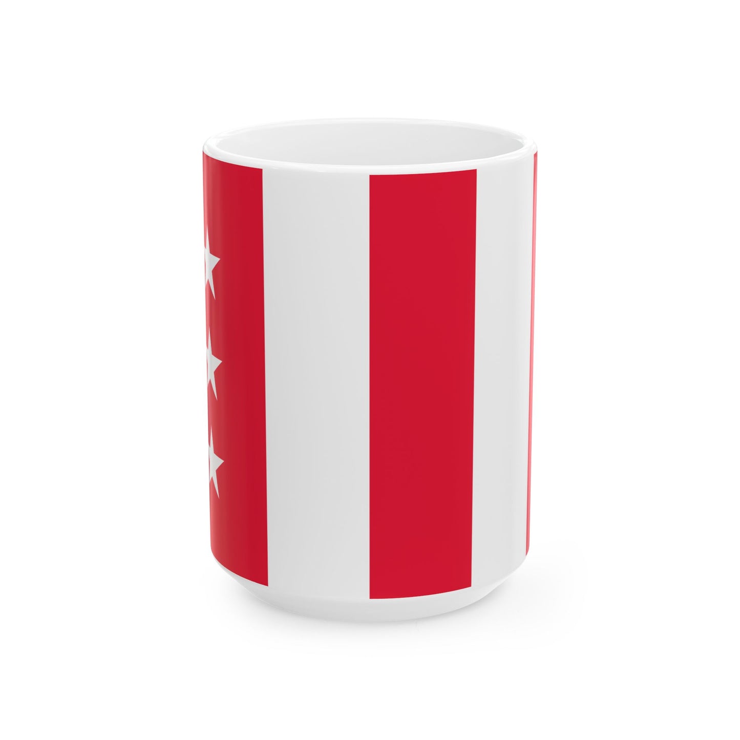 Washington D.C. Flag design proposal U.S. Army Quartermaster May 1924 (United States) White Coffee Mug-15oz-Go Mug Yourself