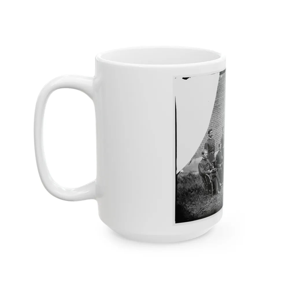 Washington, D.C. Gen. John F. Hartranft And Staff, Responsible For Securing The Conspirators At The Arsenal (U.S. Civil War) White Coffee Mug-Go Mug Yourself