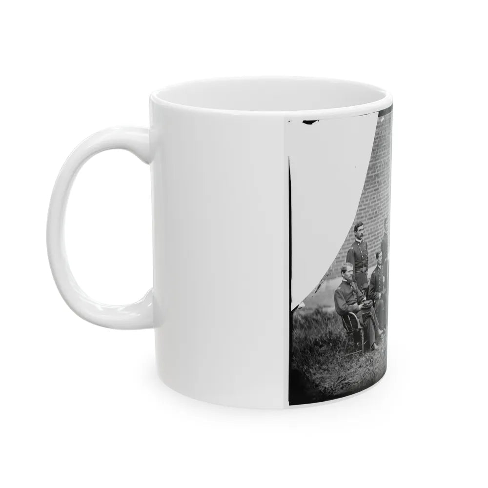 Washington, D.C. Gen. John F. Hartranft And Staff, Responsible For Securing The Conspirators At The Arsenal (U.S. Civil War) White Coffee Mug-Go Mug Yourself