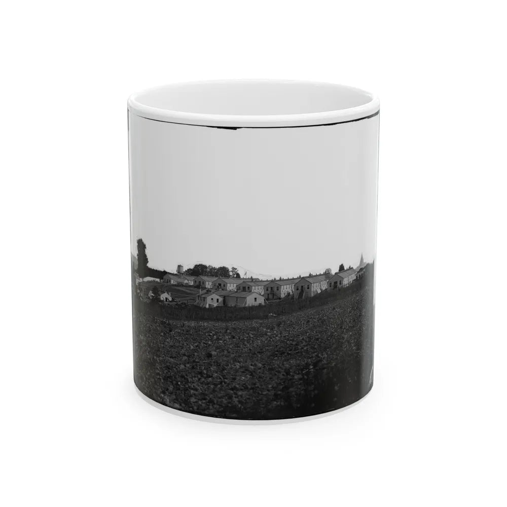 Washington, D.C. General View Of Harewood Hospital, On Farm Of W. W. Corcoran, 7th Street Road Near Soldiers' Home (U.S. Civil War) White Coffee Mug-11oz-Go Mug Yourself